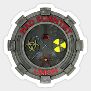 Mad Scientist Union Logo 3D Sticker